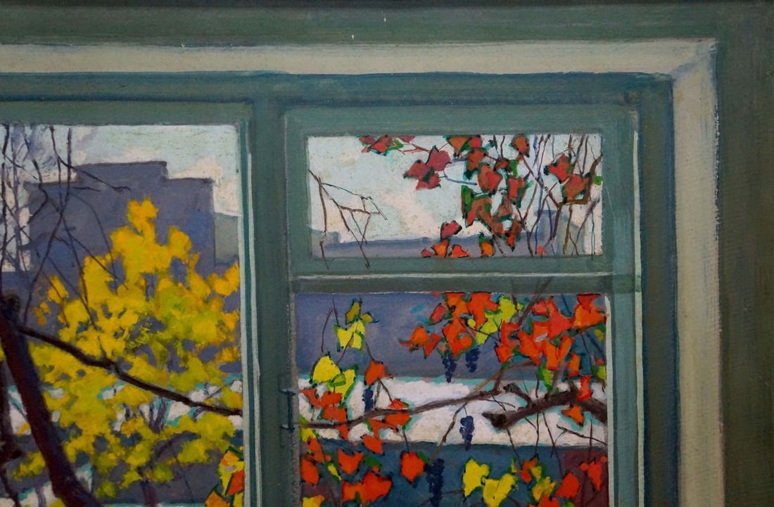Oil painting View from the window Vlasov Vladimir Grigorievich - 4