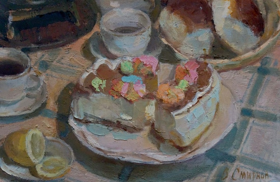 Oil painting Sweet table Smirnov Valentin Sergeevich - 5