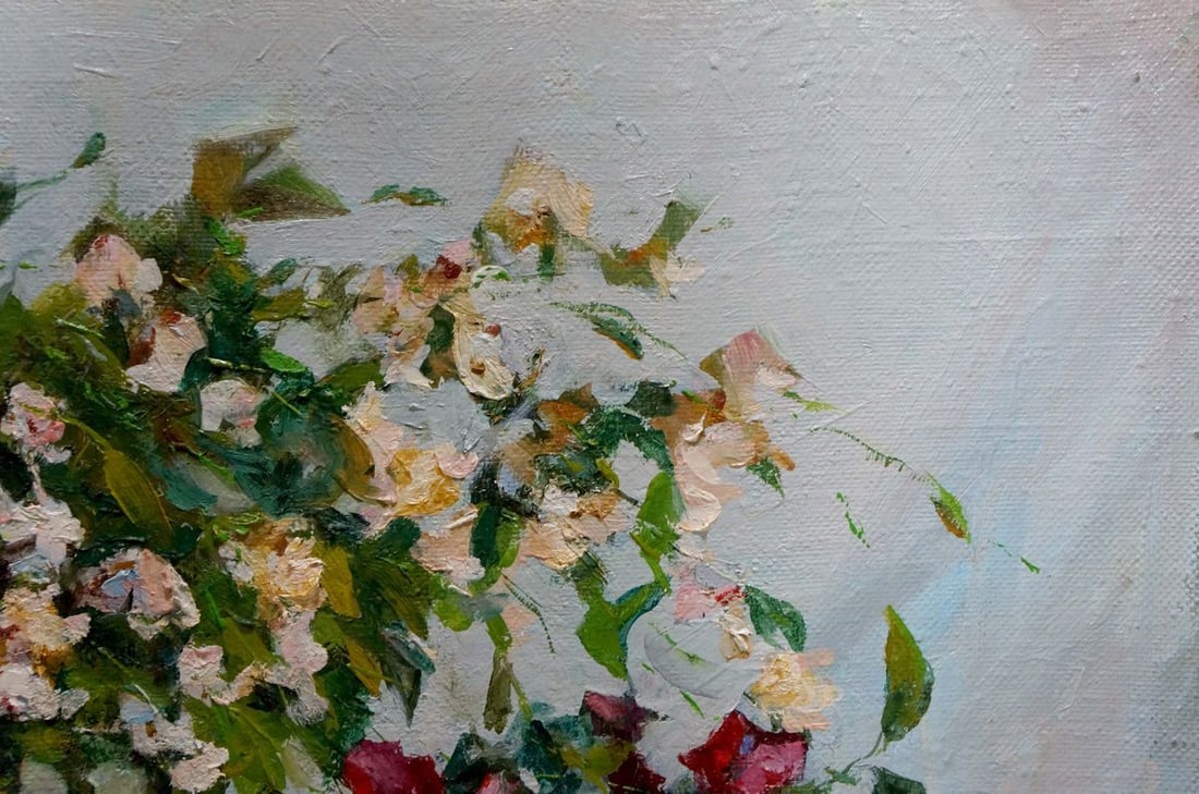Oil painting Flowers Volobuev Evgeny Vsevolodovich - 4