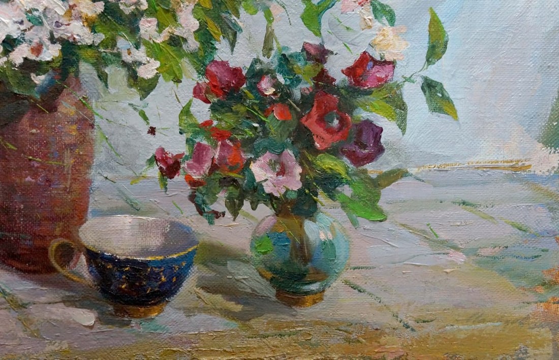 Oil painting Flowers Volobuev Evgeny Vsevolodovich - 5