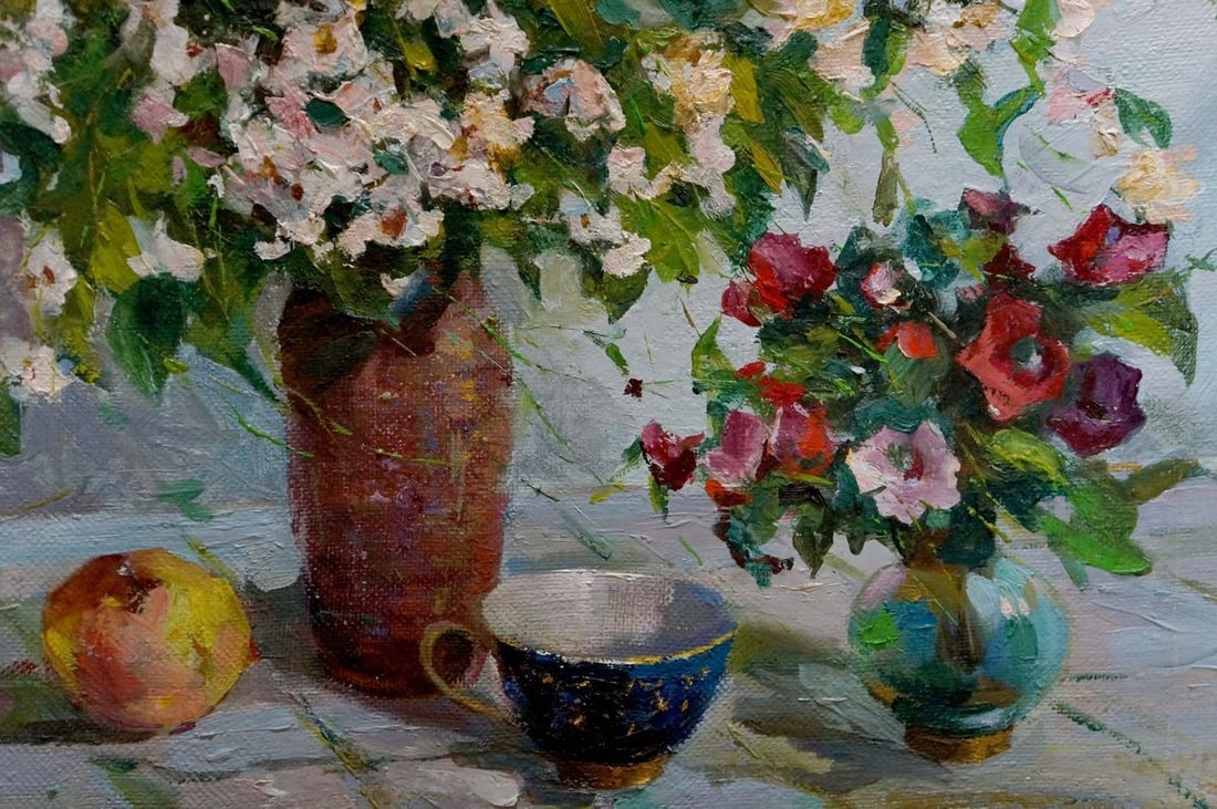 Oil painting Flowers Volobuev Evgeny Vsevolodovich - 6