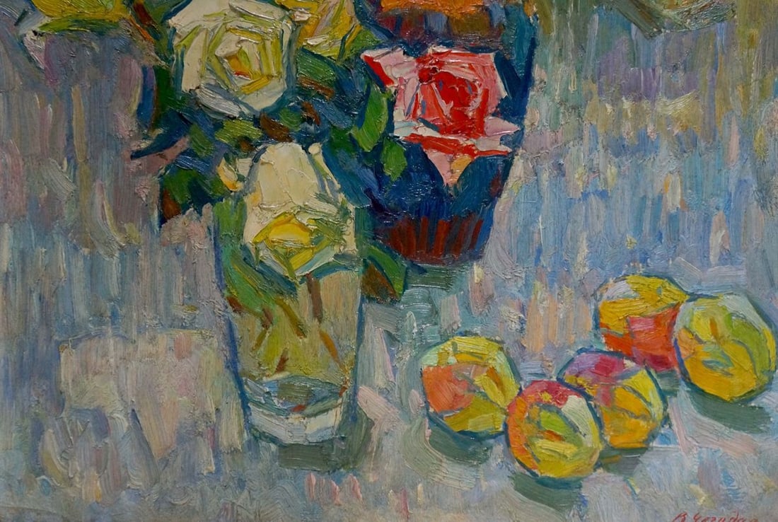 Oil painting Roses Chegodar Vasily Dmitrievich - 2