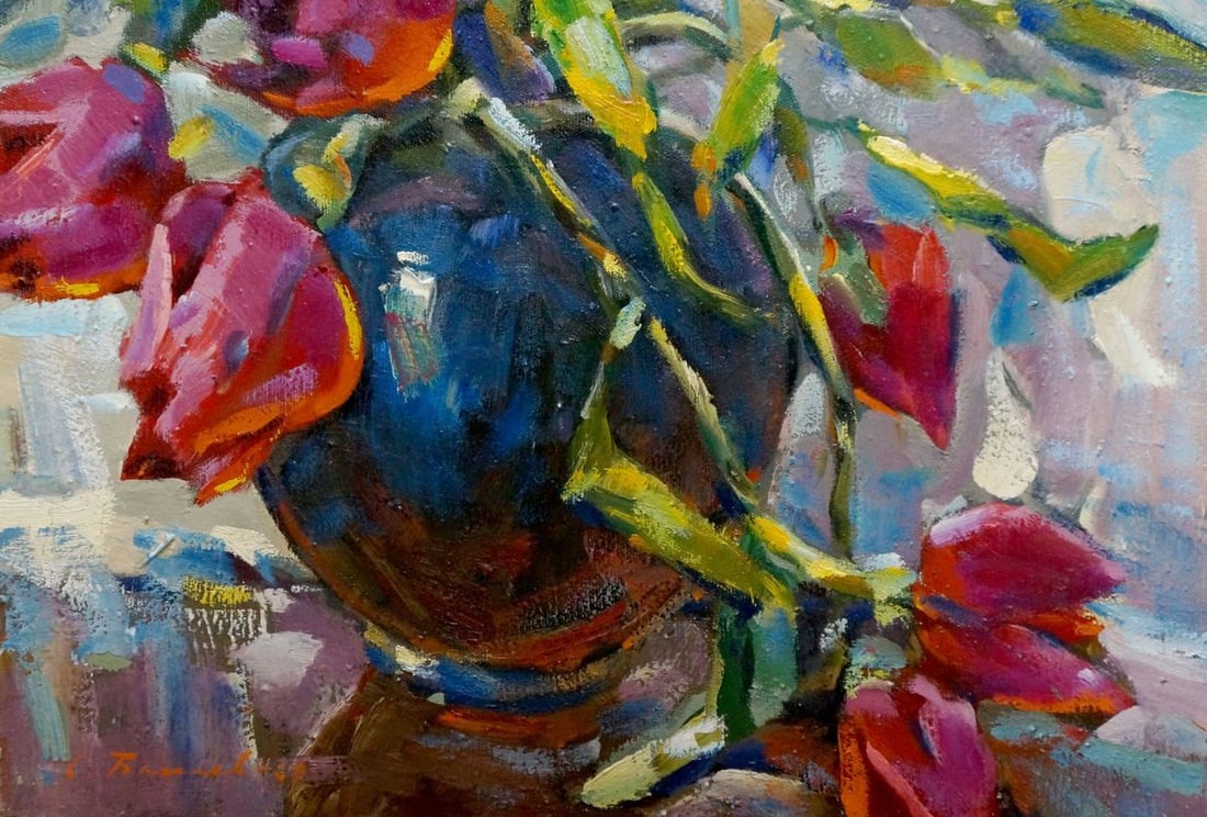 Oil painting Tulips Bakaev Sergey Ivanovich - 2