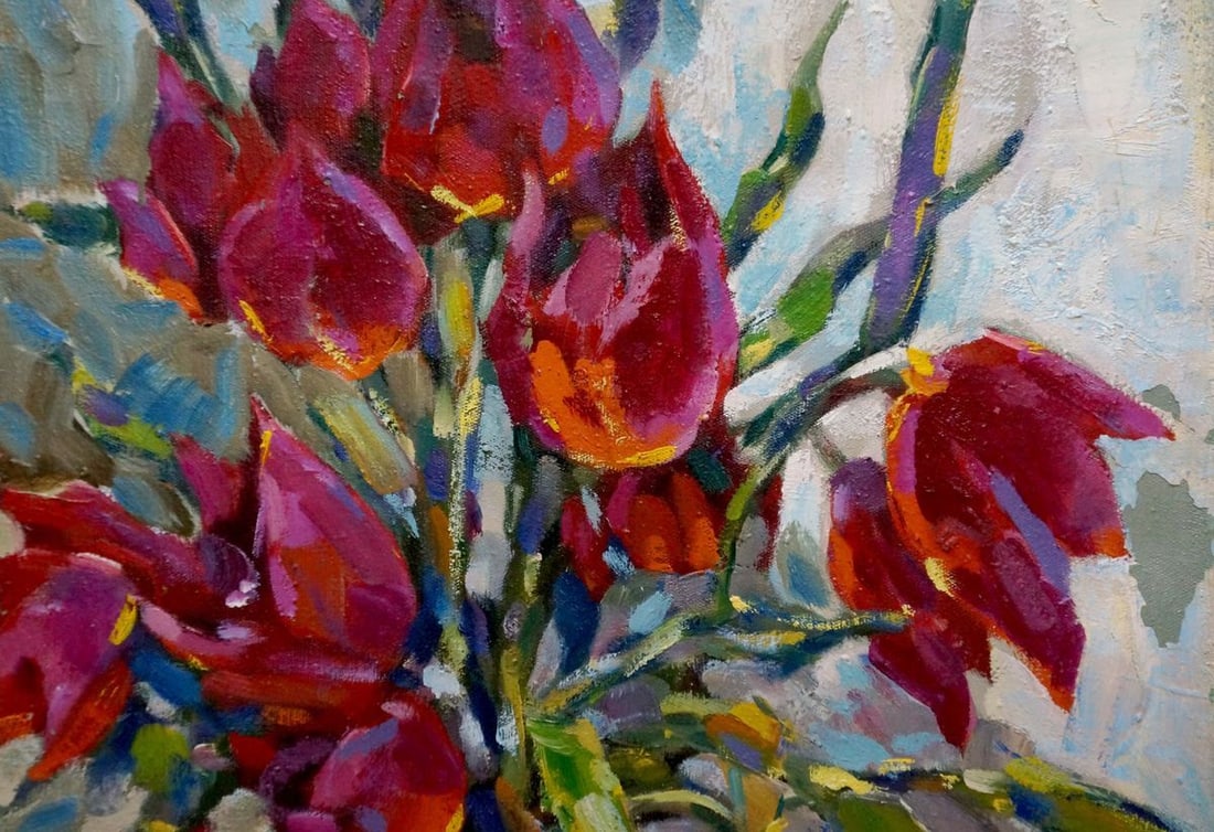 Oil painting Tulips Bakaev Sergey Ivanovich - 4