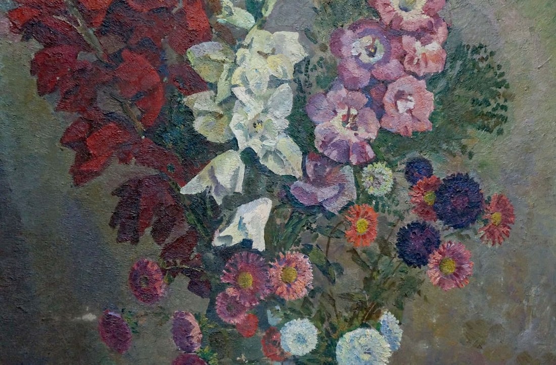 Oil painting Flowers Khokhlov Fedor Ivanovich - 4