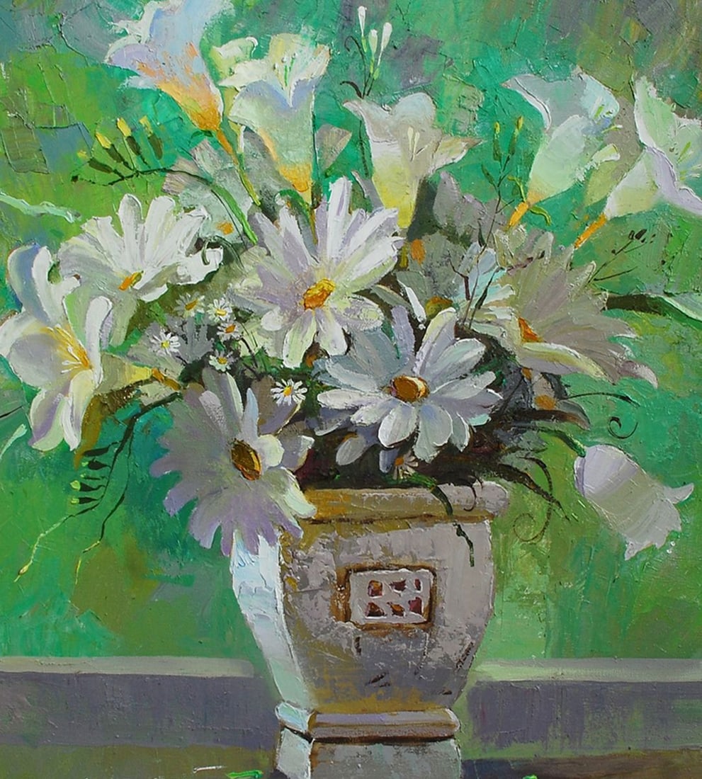 Oil painting Daisies Egor Ktpatunov - 6