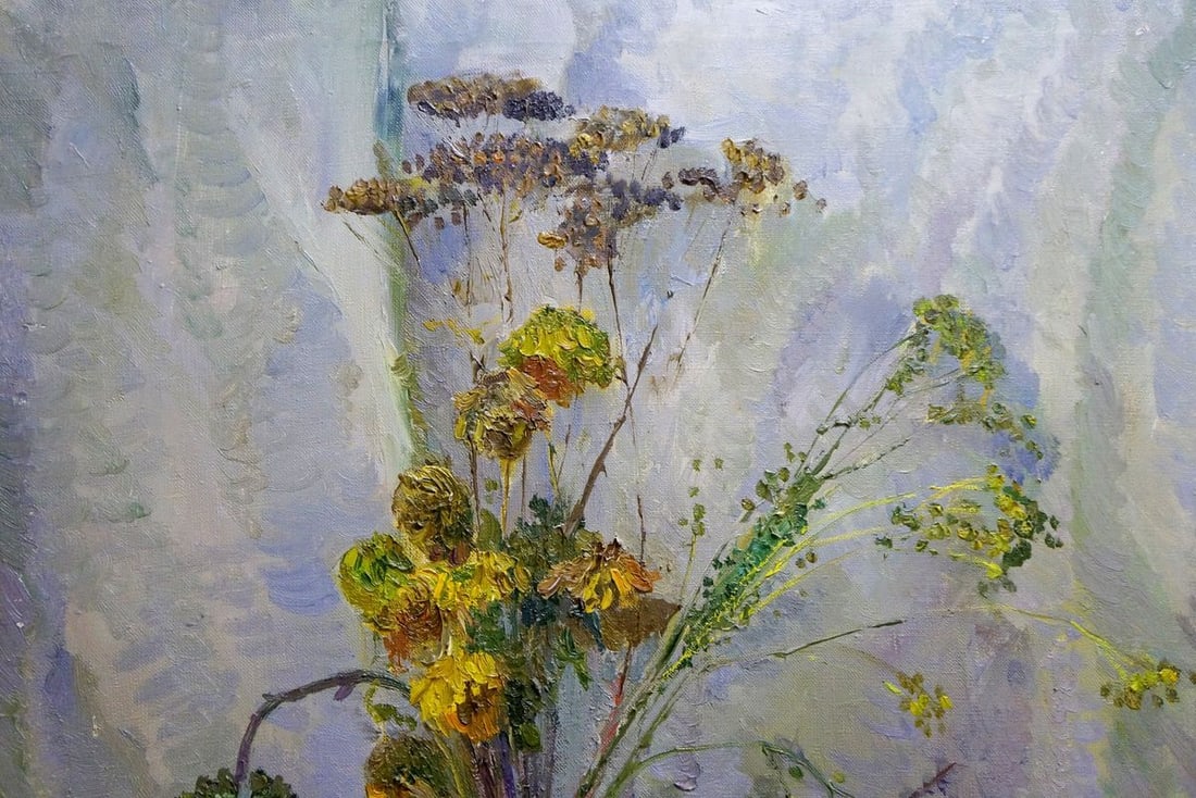 Oil painting Dry flowers Mynka Alexander Fedorovich - 4