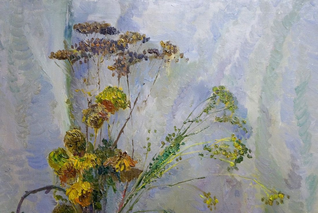 Oil painting Dry flowers Mynka Alexander Fedorovich - 5