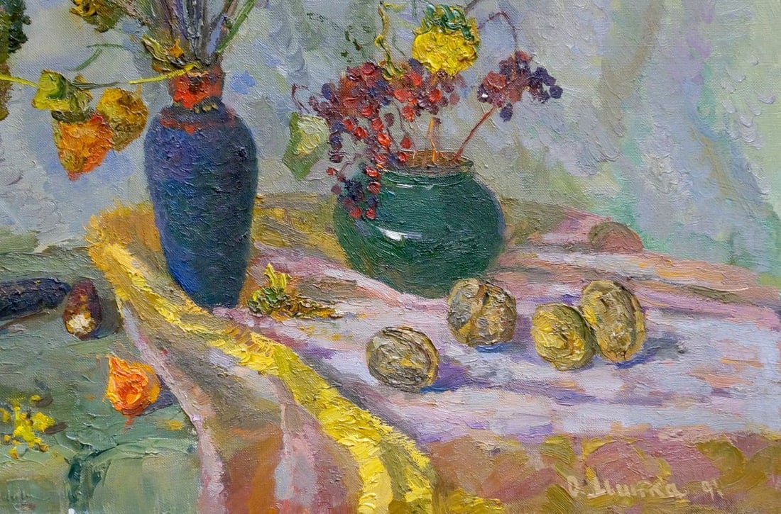 Oil painting Dry flowers Mynka Alexander Fedorovich - 6
