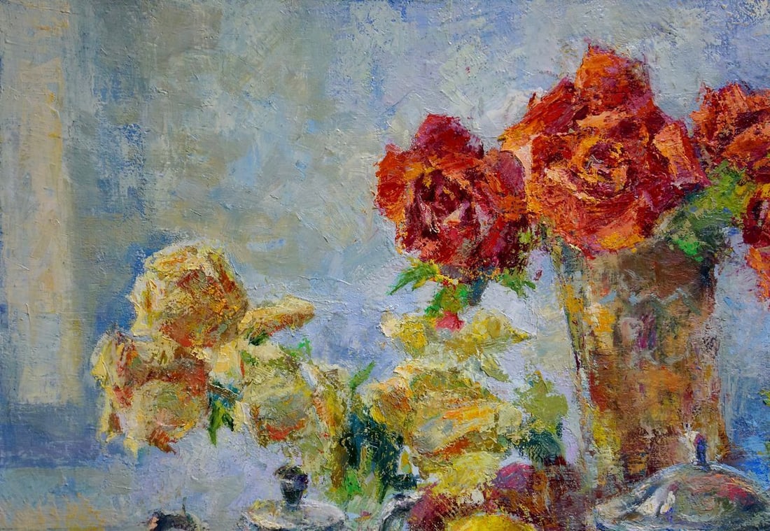 Oil painting Flowers Dragomirova Nina Stepanovna - 3
