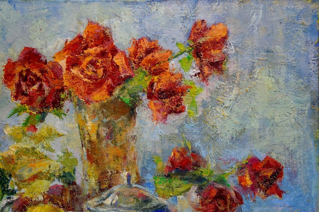 Oil painting Flowers Dragomirova Nina Stepanovna - 4
