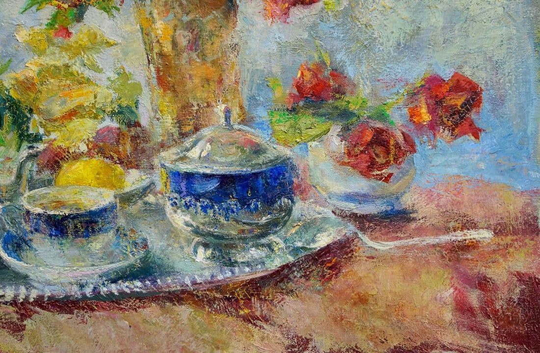 Oil painting Flowers Dragomirova Nina Stepanovna - 5