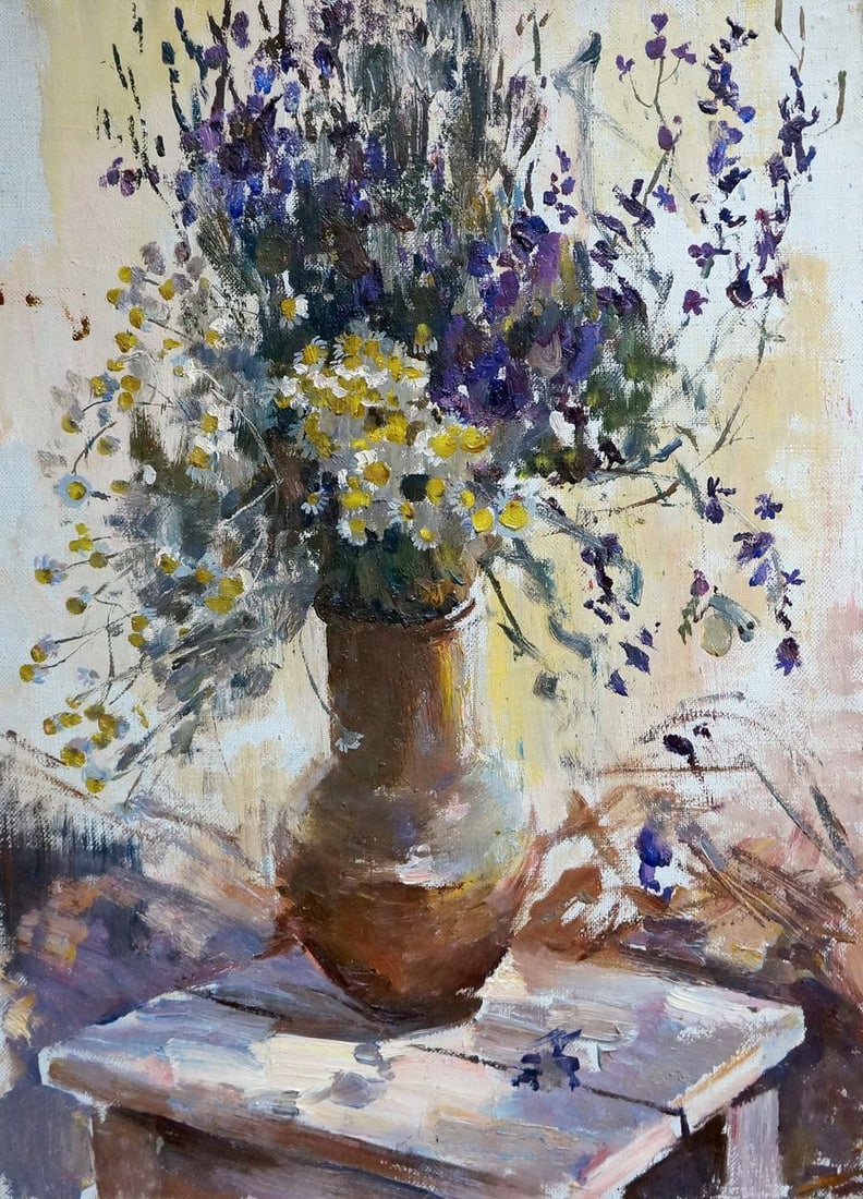 Oil painting Flowers Polyakova Lyudmila Valentinovna