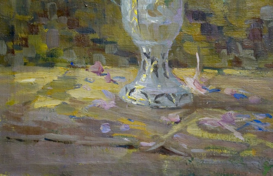 Oil painting Flowers in a vase - 2