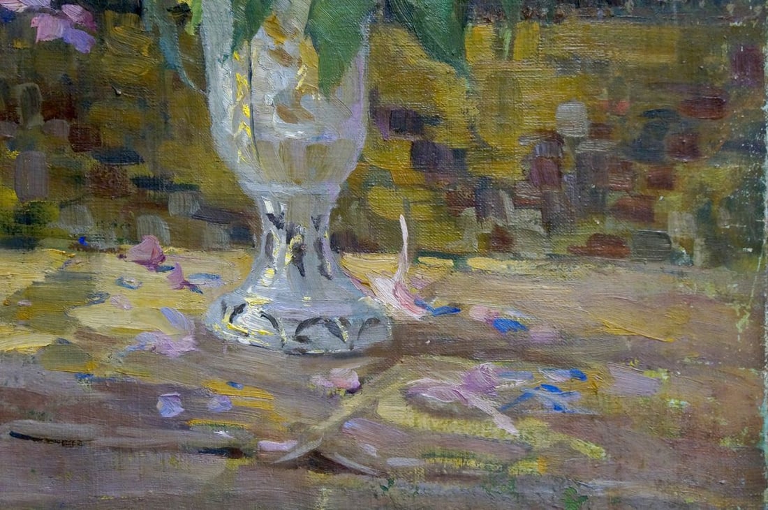 Oil painting Flowers in a vase - 6