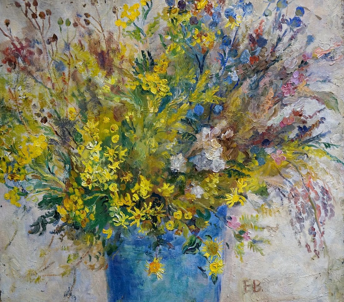 Oil painting Flowers Volobuev Evgeny Vsevolodovich