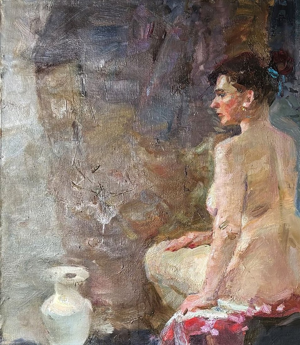Oil painting Woman with a Jug Ivan Kovalenko - 2