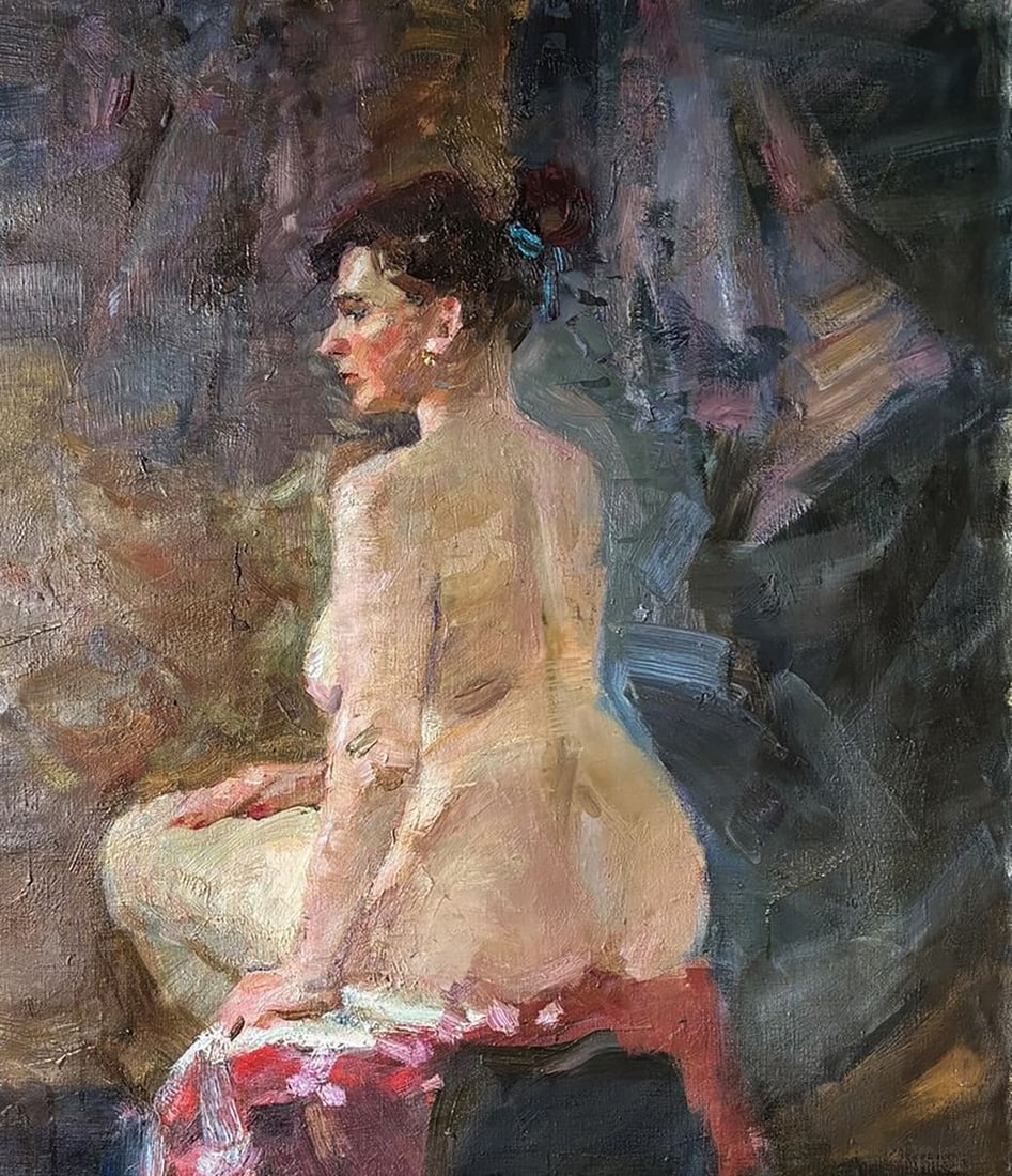 Oil painting Woman with a Jug Ivan Kovalenko - 3