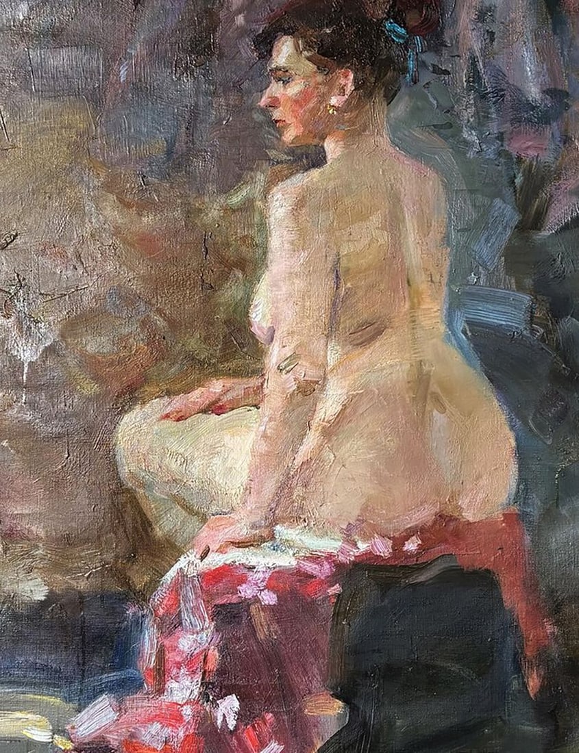 Oil painting Woman with a Jug Ivan Kovalenko - 6