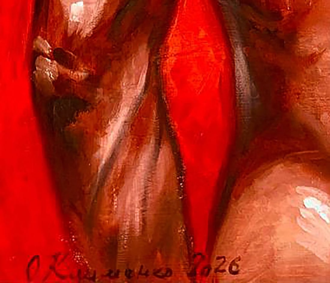 Oil painting Tattooing on an Athletic Body Olena Klimenko - 6