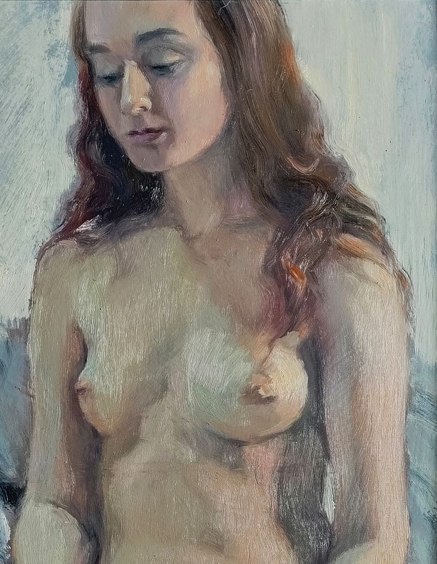 Oil painting Draw wings for a girl Oksana Osnach - 5