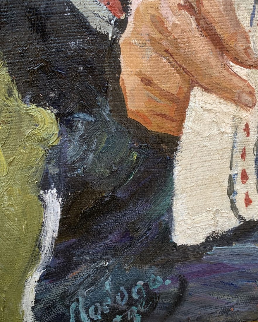Oil painting Embroiderer Ivan Loboda - 11
