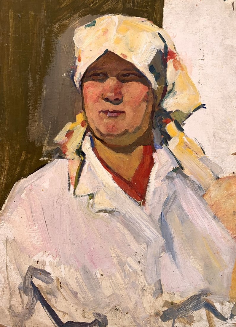 Oil painting Portrait of a doctor Ivan Bespalov (1 of 10)
