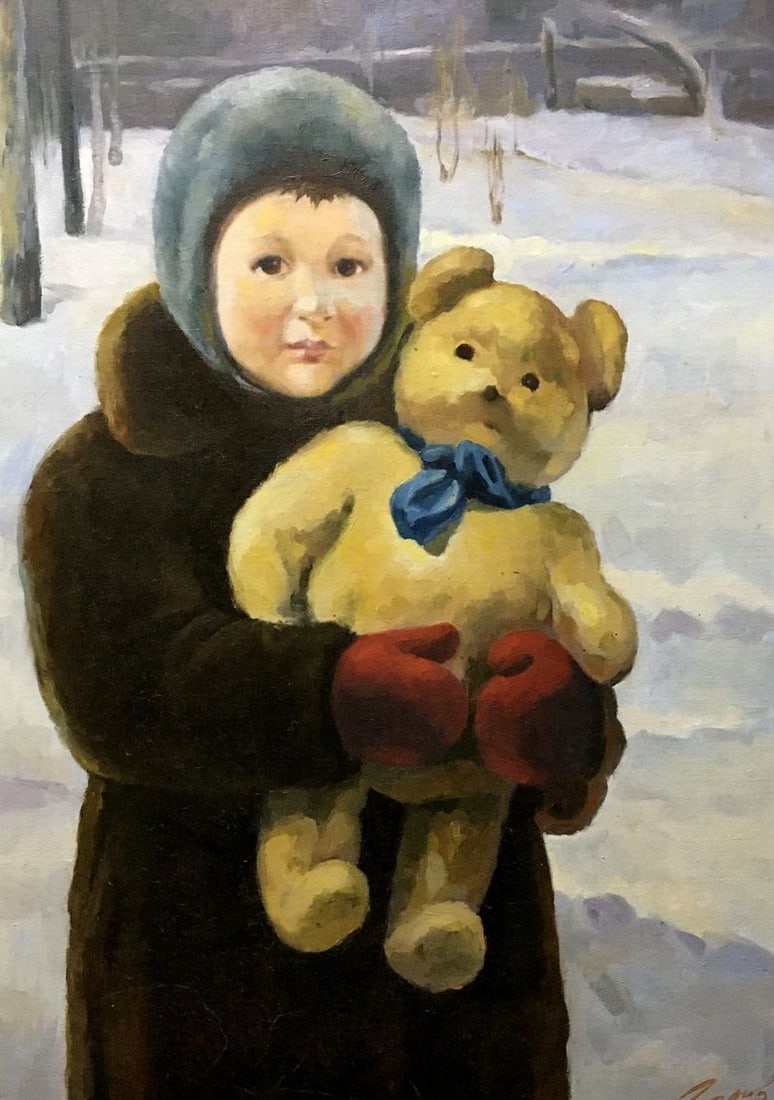 Oil painting Portrait of a girl Golovina R. (1 of 9)