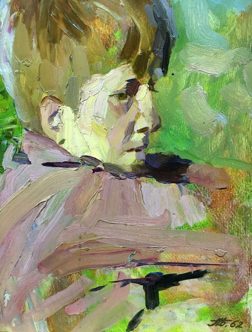 Oil painting Boy portrait Bloshenko Anatoly Mikhailovich - 6