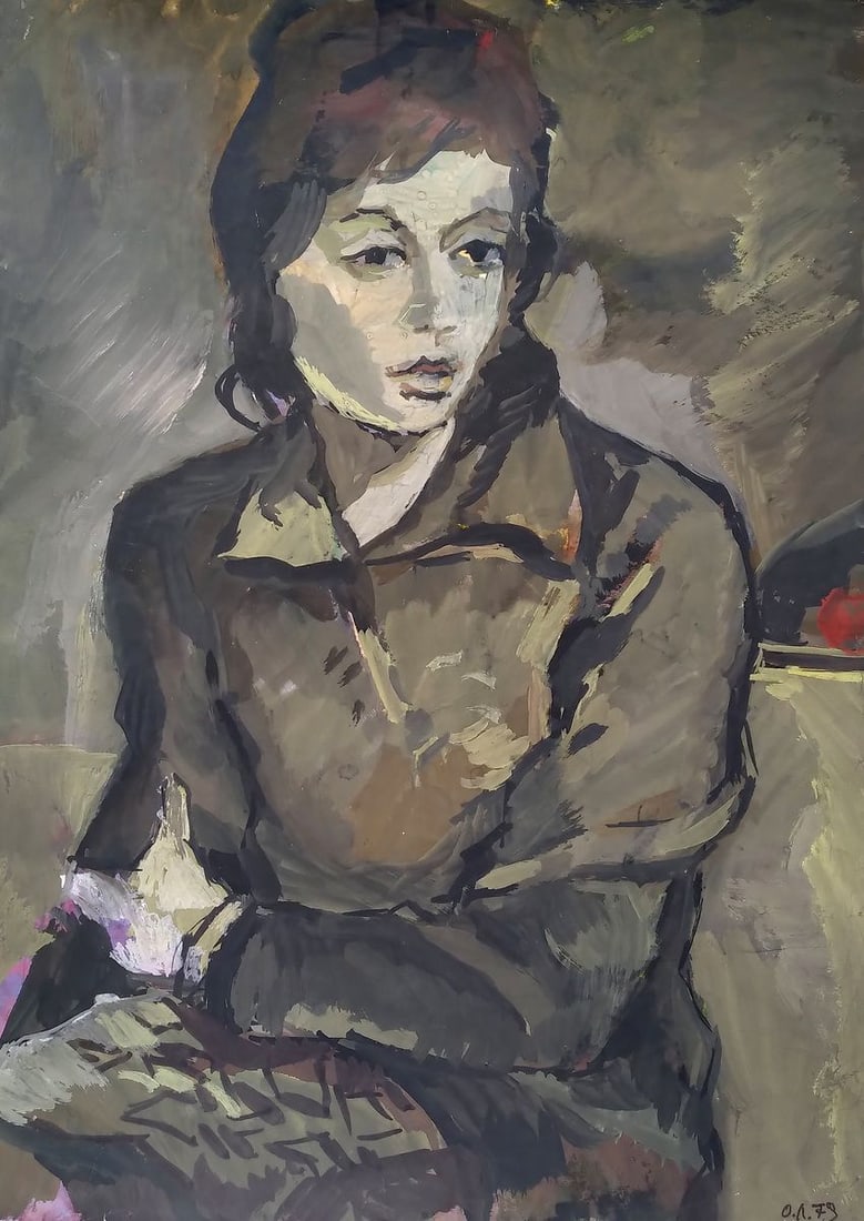 Watercolor painting In the navy Litvinov Oleg Arkad'yevich: Title: Watercolor painting In the navy Litvinov Oleg Arkad'yevich Description: No.1198AAA *** ABOUT THIS PAINTING *** * TITLE: "woman soldier" * ARTISTS: Litvinov Oleg Arkad'yevich * SIZE: 41.5x56.5