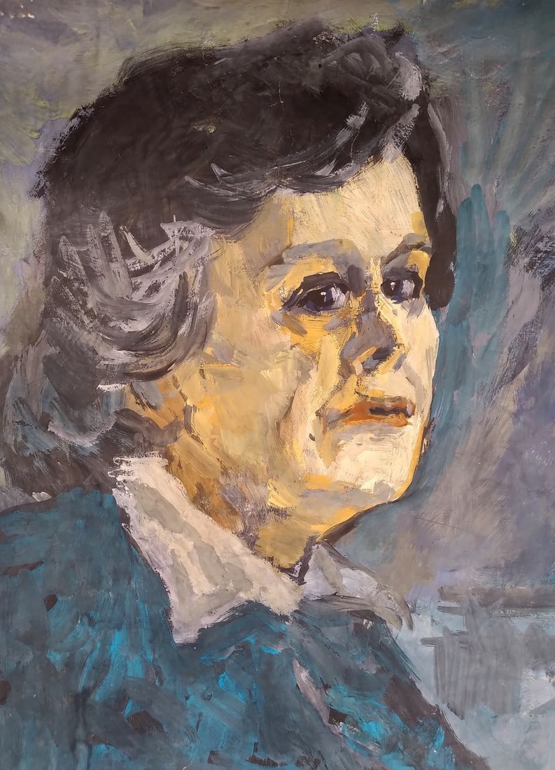 Oil painting Mother's portrait Litvinov Oleg Arkad'yevich - 2