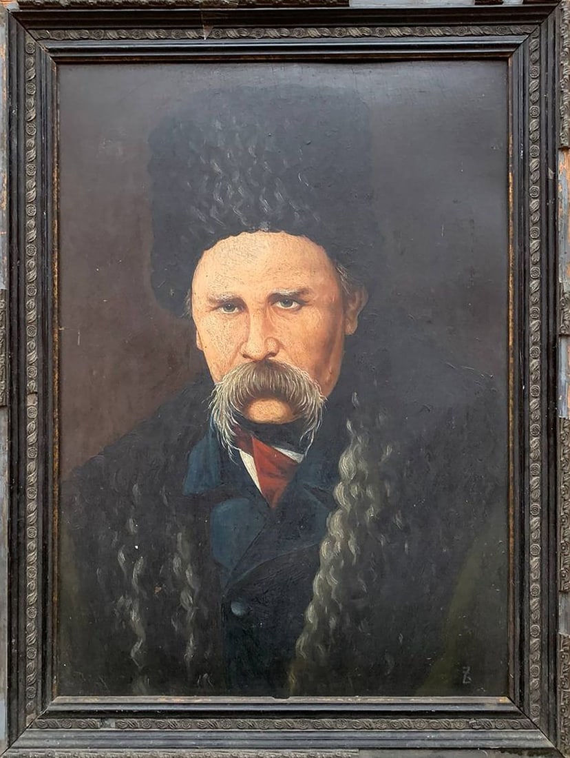 Oil painting Portrait of Shevchenko Yarema Oleksandrovych Otryshko: Title: Oil painting Portrait of Shevchenko Yarema Oleksandrovych Otryshko Description: No.1602 *** ABOUT THIS PAINTING *** * TITLE: "Portrait of Shevchenko" * ARTISTS: Yarema Oleksandrovych Otryshko