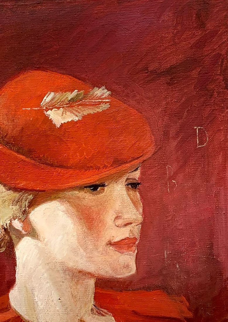 Oil painting Lady in Red Samokhvalov Yu. - 8