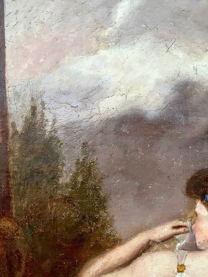Oil painting Parting Unknown artist 18th early 19th century - 8