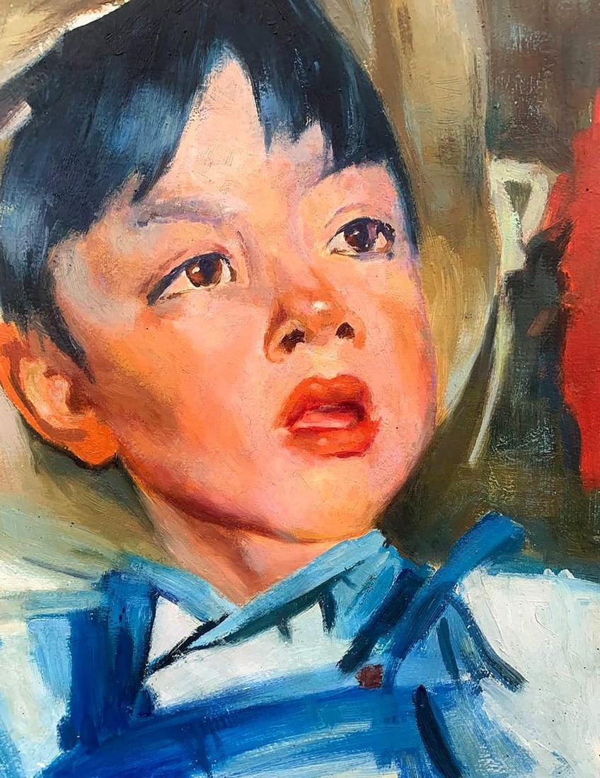 Oil painting Portrait of a boy Feshin Nikolay Ivanovich - 5
