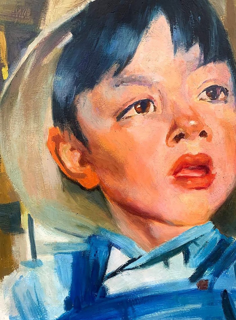 Oil painting Portrait of a boy Feshin Nikolay Ivanovich - 6