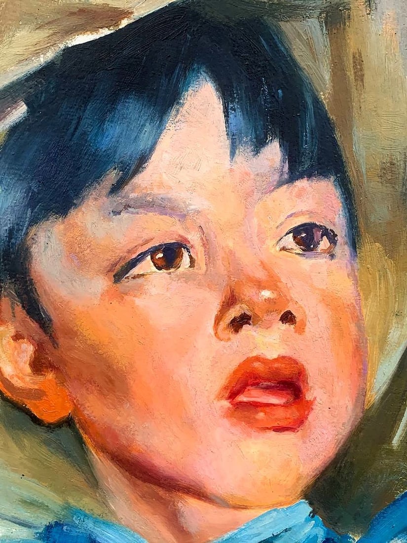 Oil painting Portrait of a boy Feshin Nikolay Ivanovich - 8
