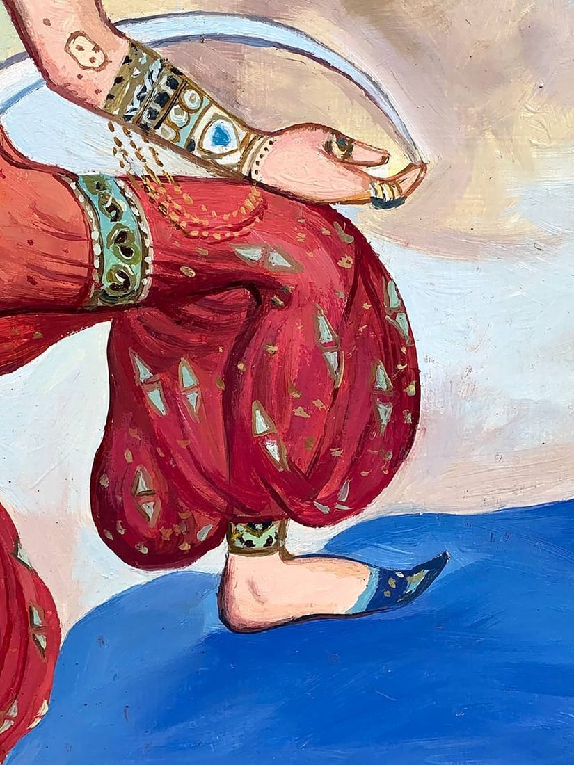 Oil painting Sketch of the costume of the red sultana Bakst Lev Samoilovich - 6