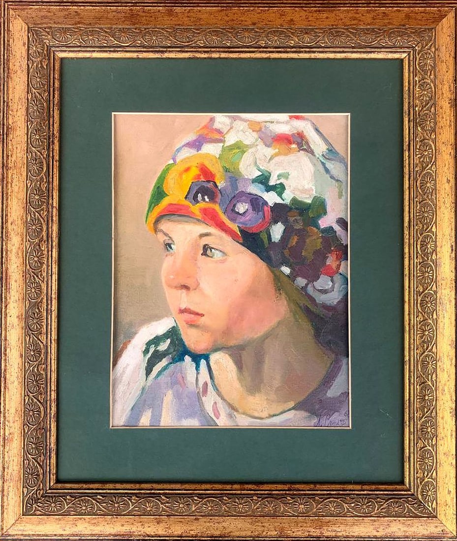 Oil painting Portrait of a country girl Stil' Leonid Mikhaylovich: Title: Oil painting Portrait of a country girl Stil' Leonid Mikhaylovich Description: No.1630 *** ABOUT THIS PAINTING *** * TITLE: "Portrait of a country girl" * ARTISTS: Stil' Leonid Mikhaylovich * S