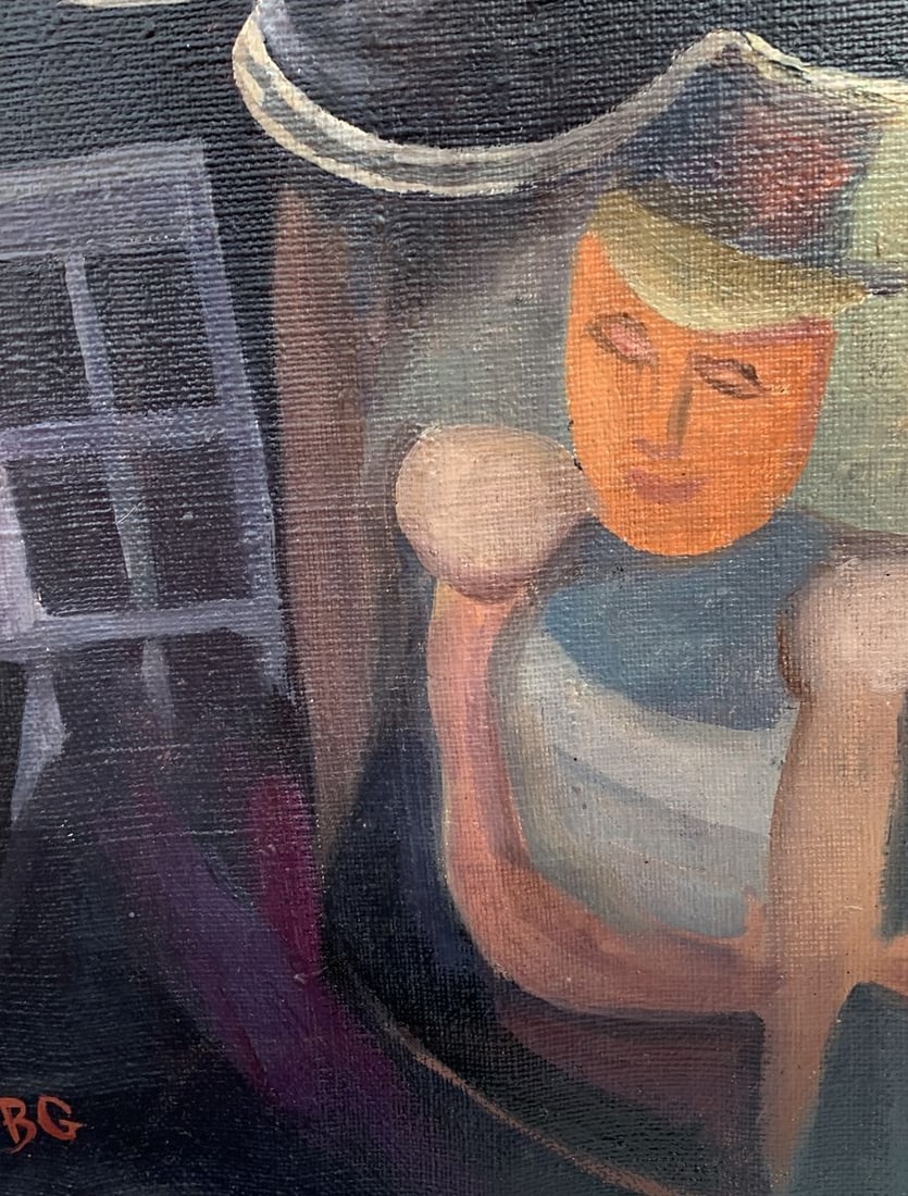 Abstract oil painting Street musicians (based on Boris Grigoriev) Victor Konotopsky - 9