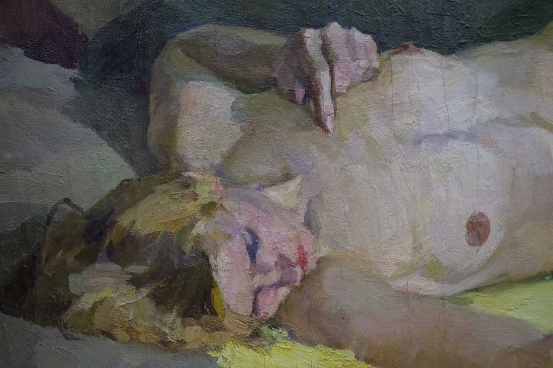 Oil painting Portrait of a naked girl Singaevsky Vladimir Ivanovich - 12