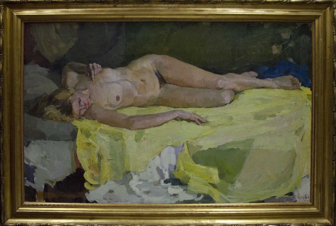 Oil painting Portrait of a naked girl Singaevsky Vladimir Ivanovich: Title: Oil painting Portrait of a naked girl Singaevsky Vladimir Ivanovich Description: No.Vernd 2 *** ABOUT THIS PAINTING *** * TITLE: "Portrait of a naked girl" * ARTISTS: Singaevsky Vladimir Ivanov