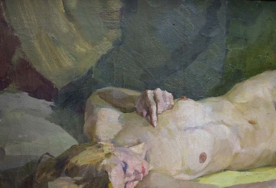 Oil painting Portrait of a naked girl Singaevsky Vladimir Ivanovich - 4