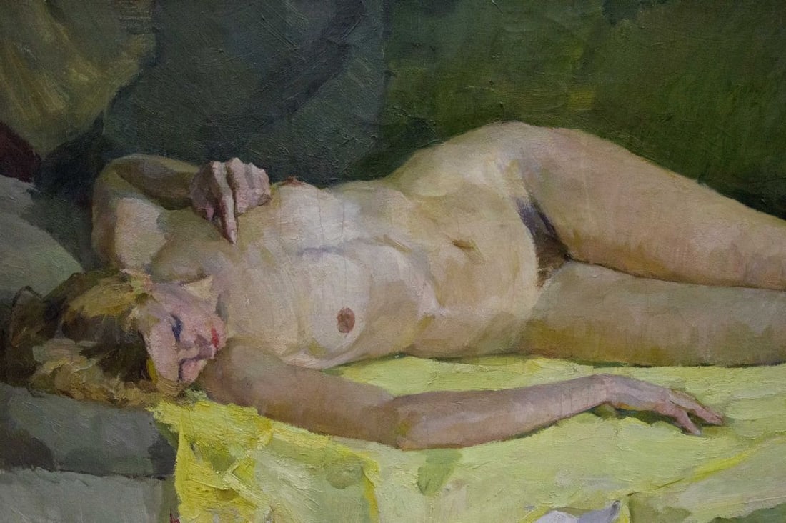 Oil painting Portrait of a naked girl Singaevsky Vladimir Ivanovich - 5