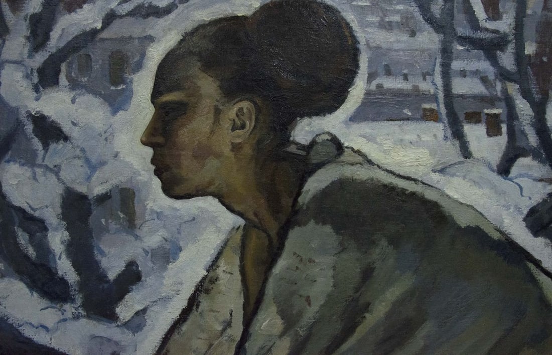 Oil painting Portrait of a girl Zhurakovsky Victor Petrovich - 6