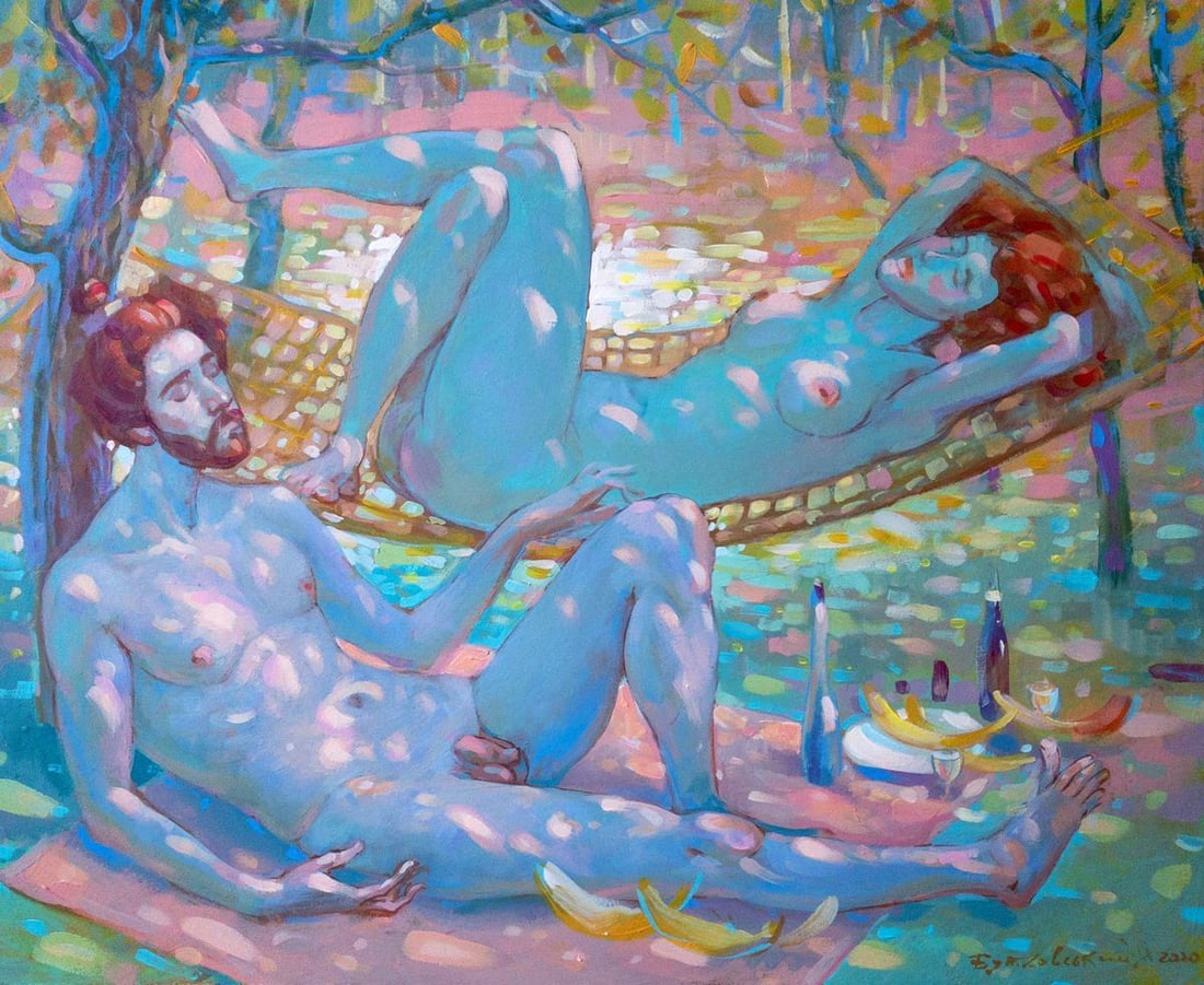 Acrylic painting In two Nicolay Vydcovsky (1 of 1)