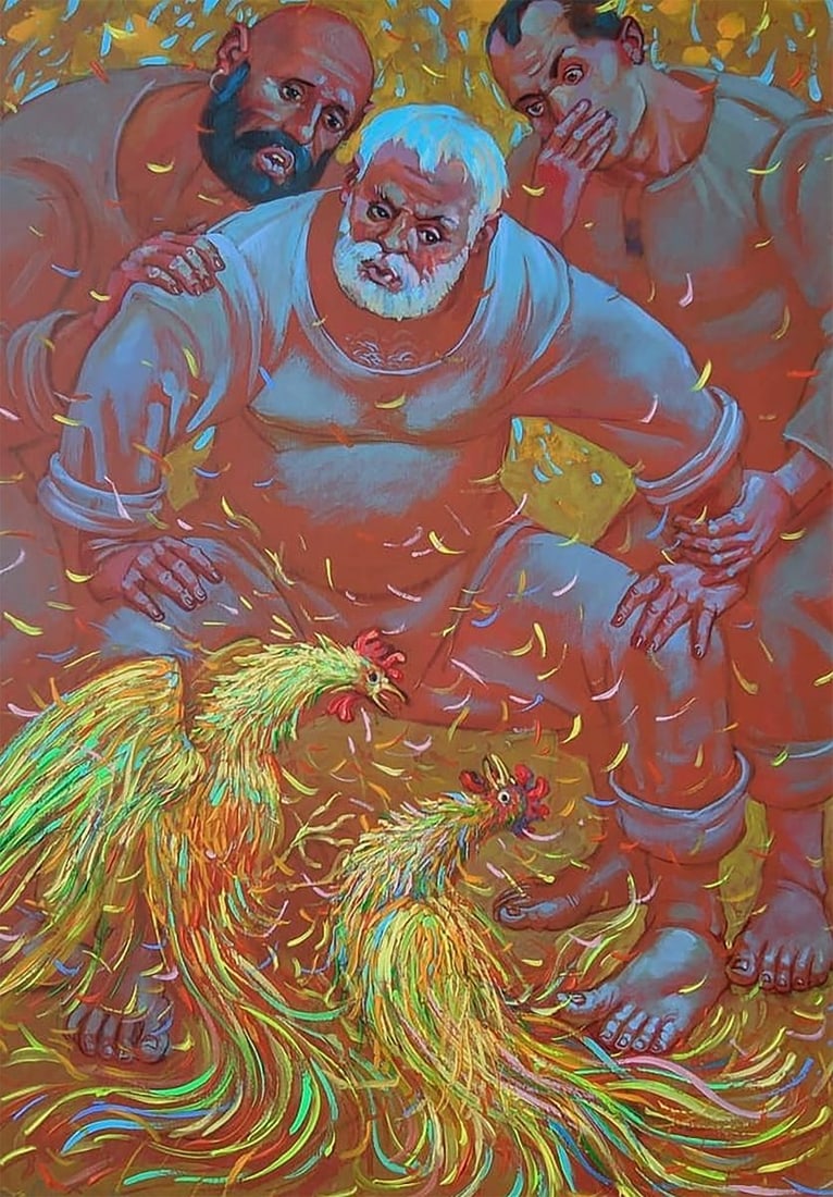 Acrylic painting Situation Nicolay Vydcovsky (1 of 1)