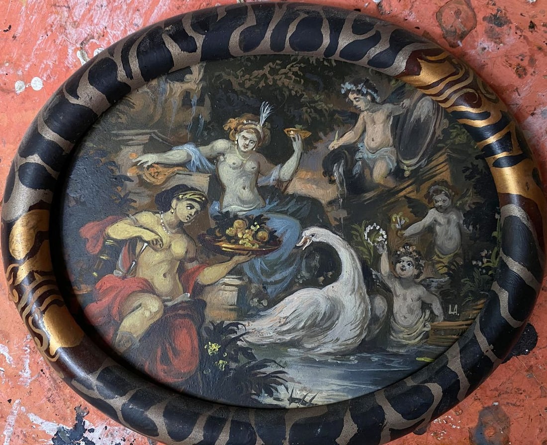 Oil painting Swan Alexander Arkadievich Litvinov (1 of 1)
