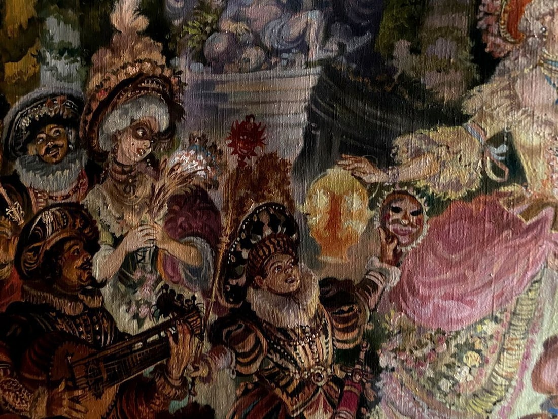 Oil painting Carnival Alexander Arkadievich Litvinov - 10