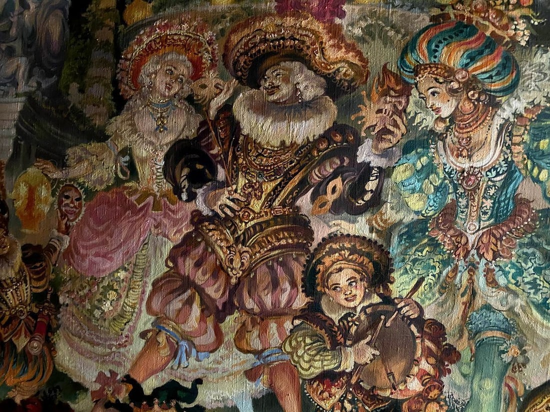 Oil painting Carnival Alexander Arkadievich Litvinov - 11